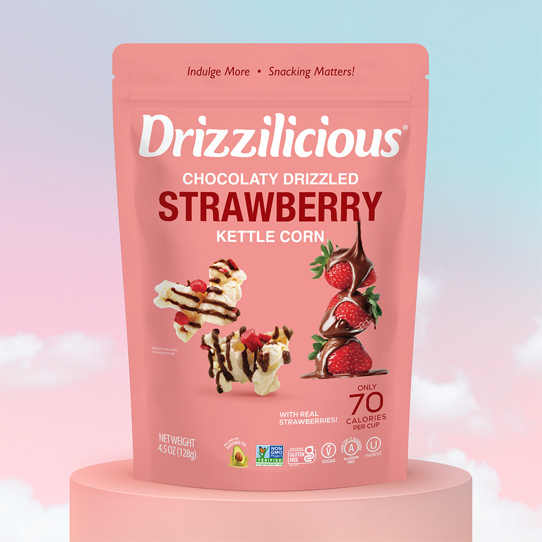 Strawberry Drizzled Kettle Corn 4.5oz